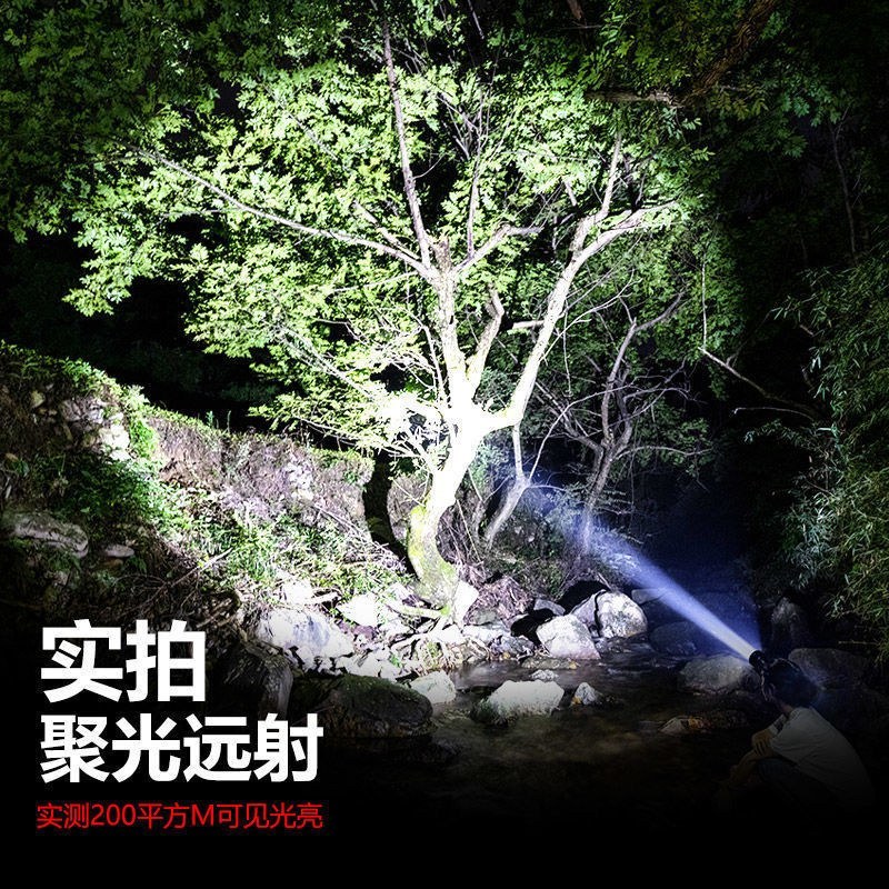 强光头灯可充电超亮远射户外头戴式矿灯野外防水照明灯夜钓鱼