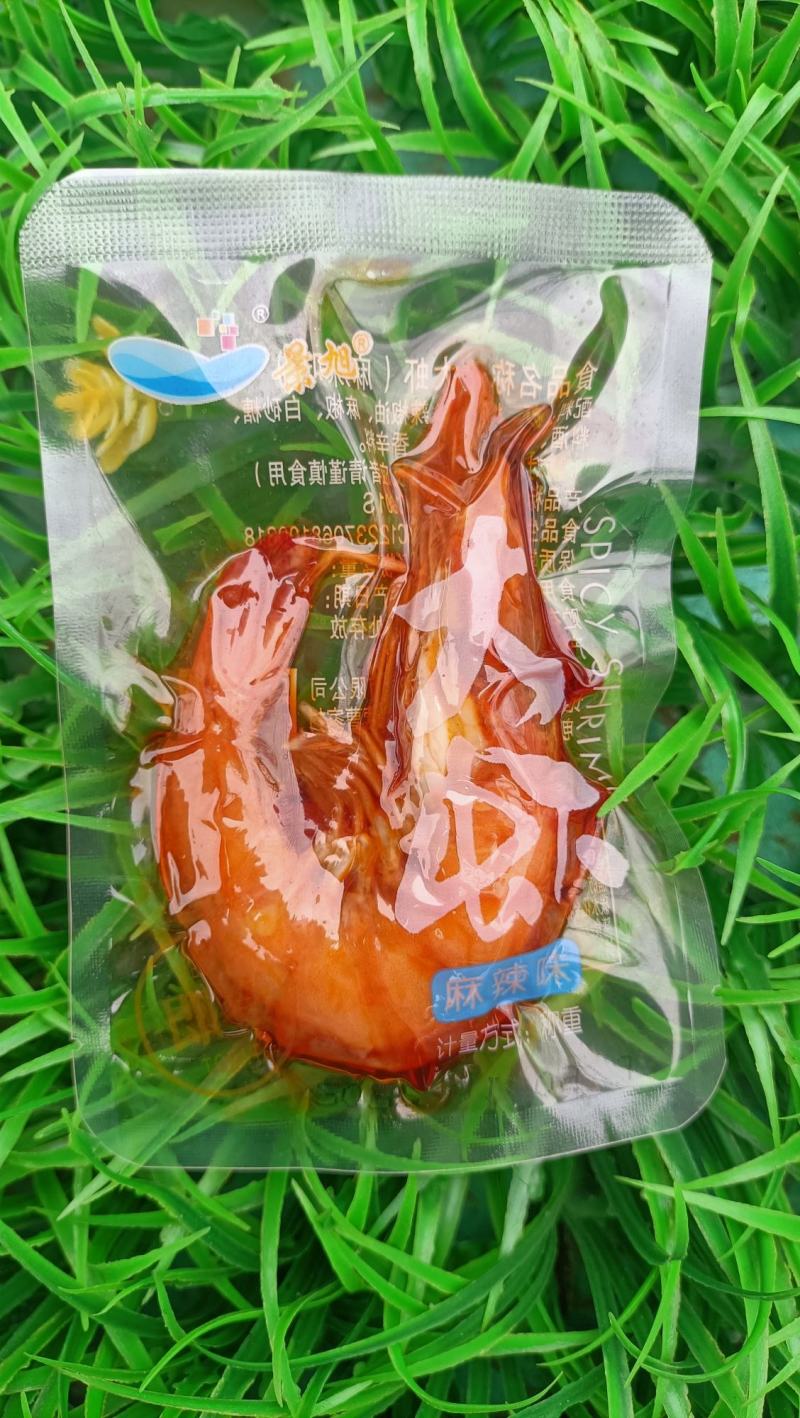 景旭麻辣大虾干虾对虾即食大虾油焖大虾海鲜零食