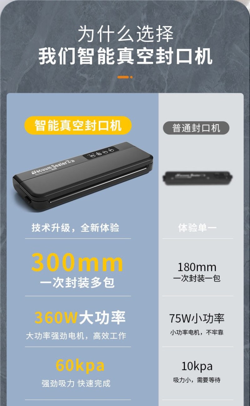 抽真空包装机厨房家用真空封口机食品真空袋熟食保鲜机真空机