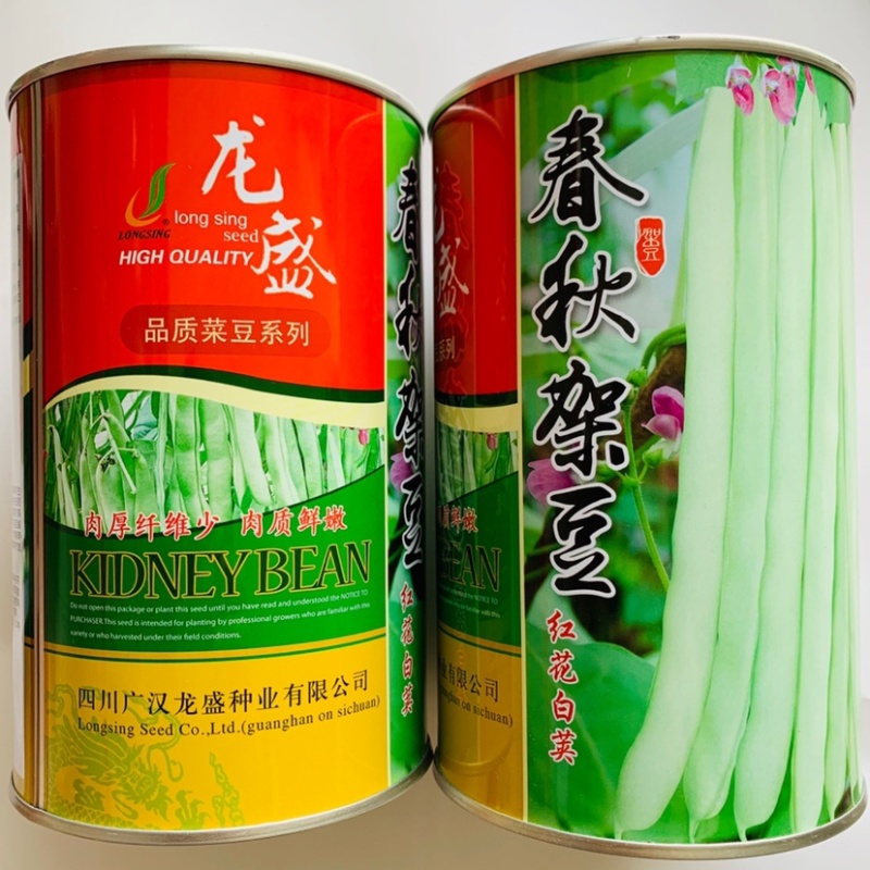 春秋架豆种子红花白荚架豆角种子早熟春秋露地高产