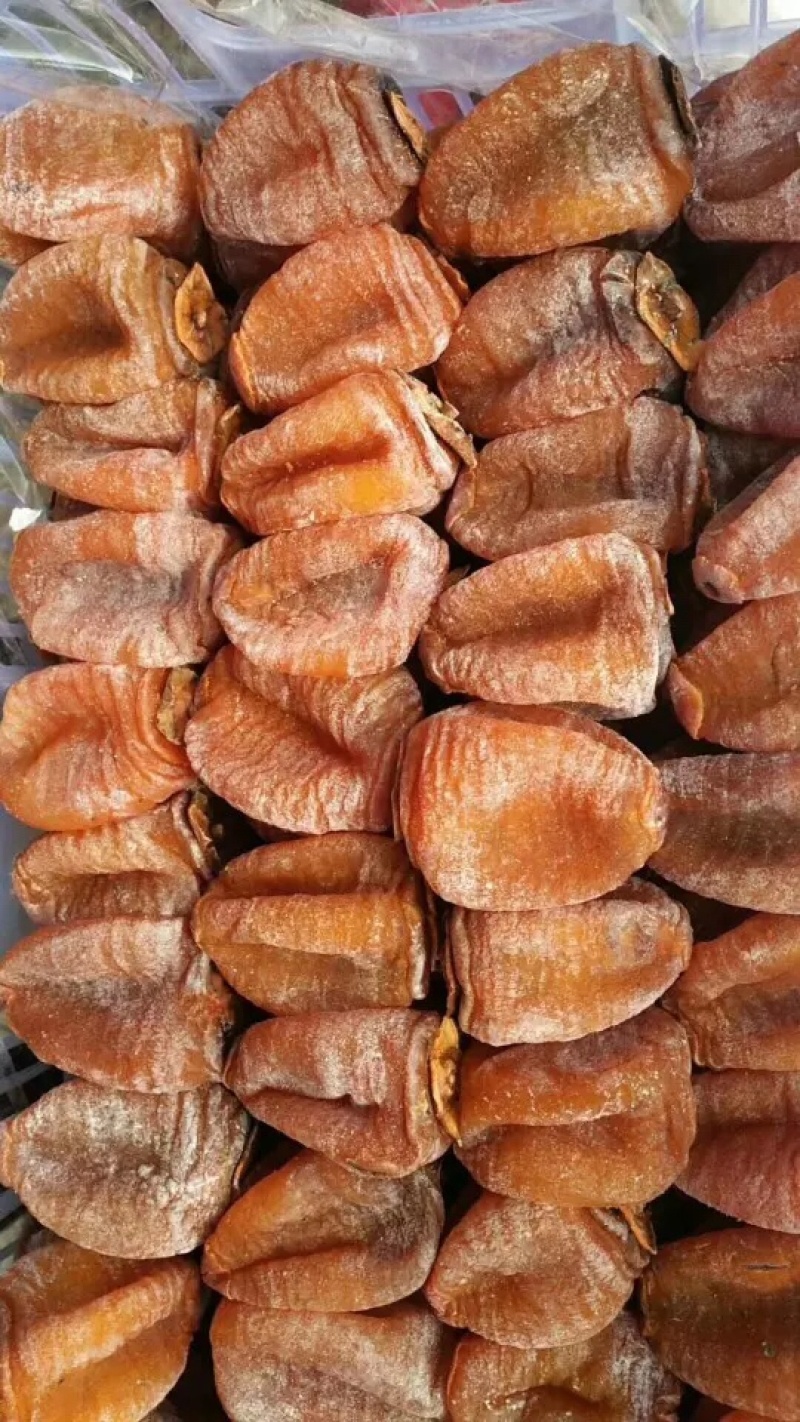 降霜自制农家吊装柿饼批发