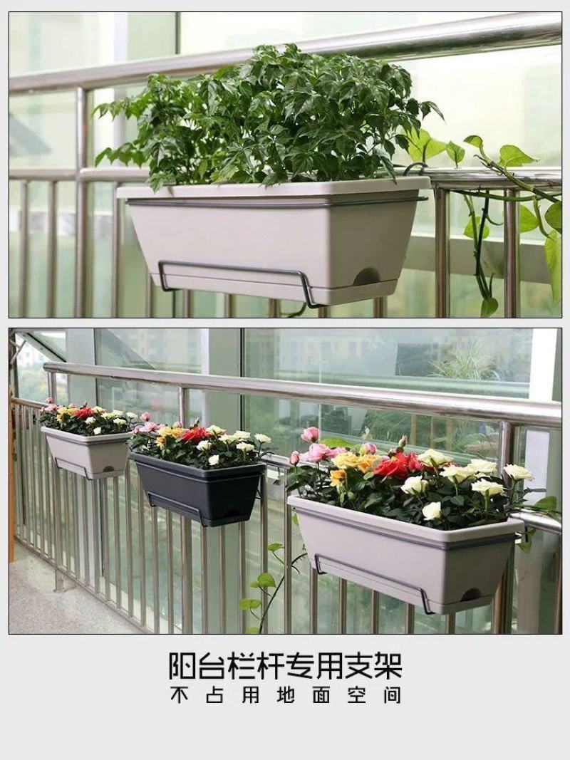 霍伦种菜盆蔬菜种植箱槽种菜长方形塑料花盆厂家特价批发零售