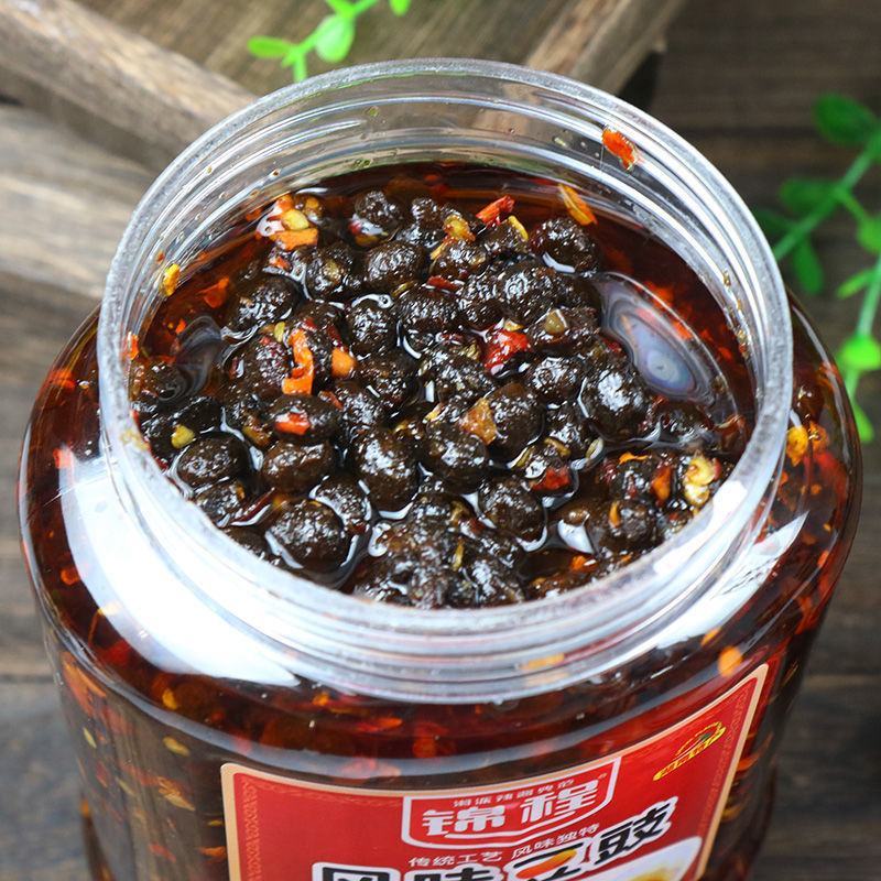 风味豆豉锦程湖南特产油辣椒麻辣豆鼓酱原味自制农家味炒菜腊