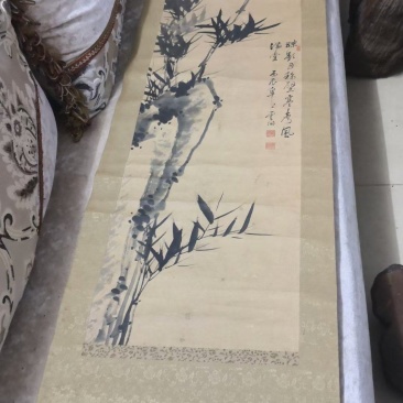 文玩收藏民俗老物件清代老画一幅保存完整