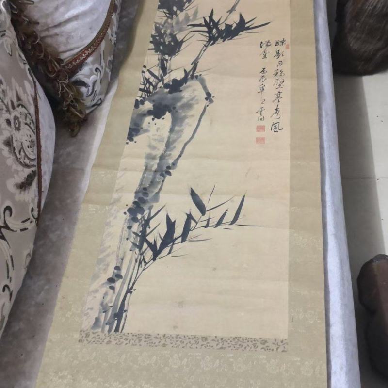文玩收藏民俗老物件清代老画一幅保存完整