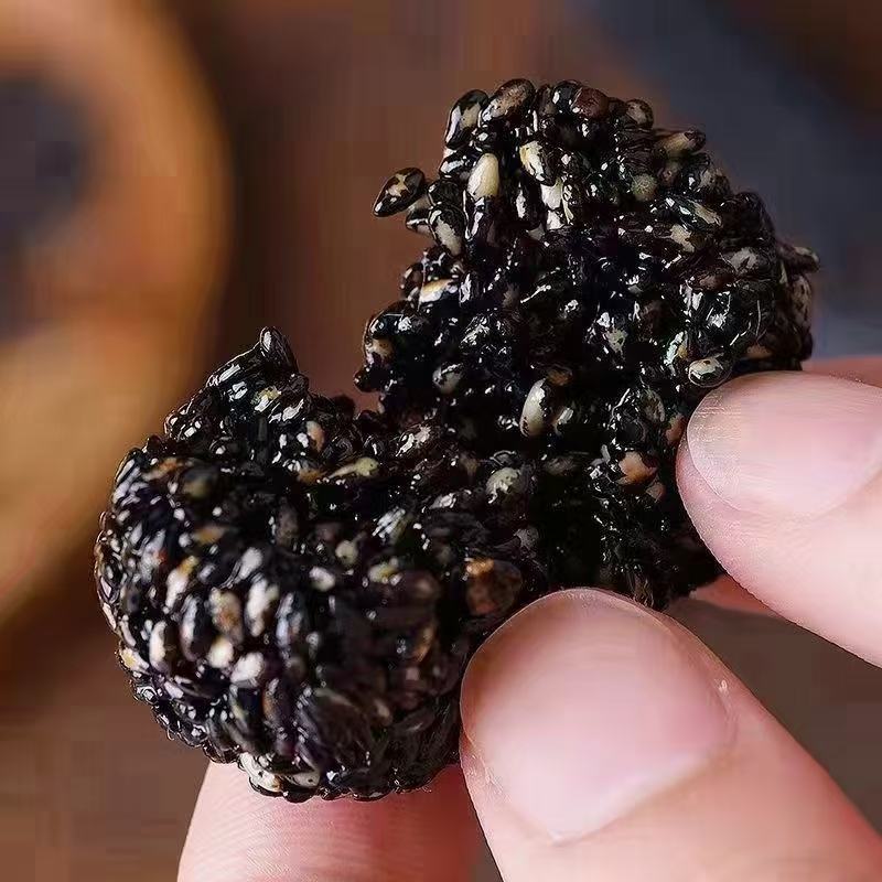 黑芝麻丸孕妇儿童手工零食蜂蜜调配口感佳500克/袋