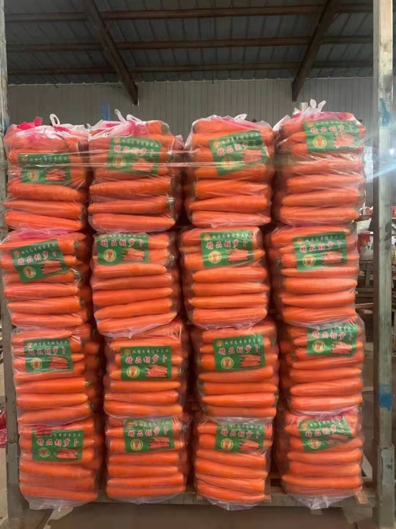 河南精品胡萝卜，三红胡萝卜水洗土货代发全国商超市场