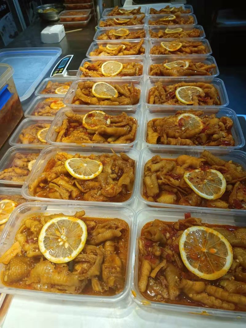 无骨鸡爪开店摆摊商用熟食柠檬无骨鸡爪各种口味