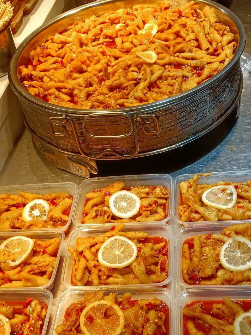 无骨鸡爪开店摆摊商用熟食柠檬无骨鸡爪各种口味