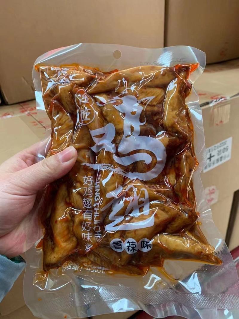 跑江湖地摊展会景区热卖冷吃鸡翅鸡尖麻辣鸡翅五香鸡翅