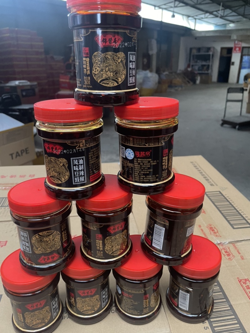 特色风味香辣豆豉辣椒酱四川原味豆鼓下饭菜地摊热销产品