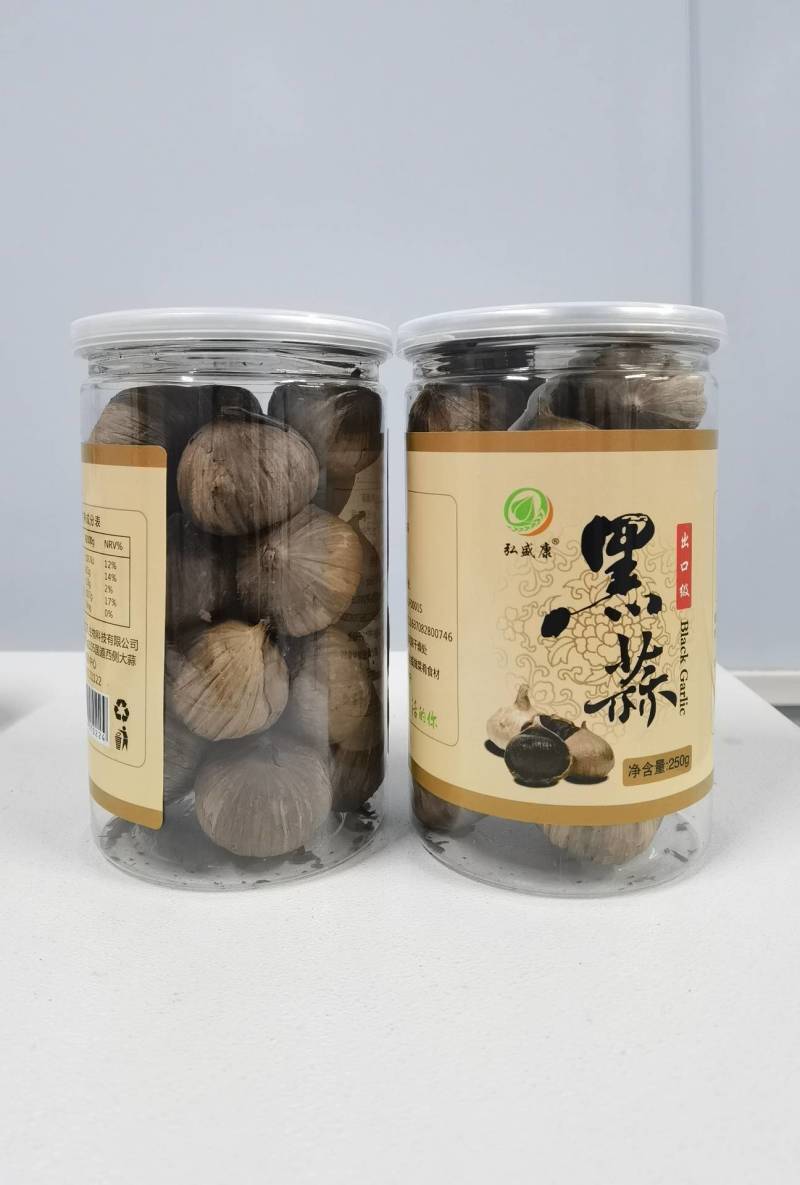 黑蒜产地厂家直发独头黑蒜罐装黑蒜多瓣黑蒜贴牌代工金乡黑蒜