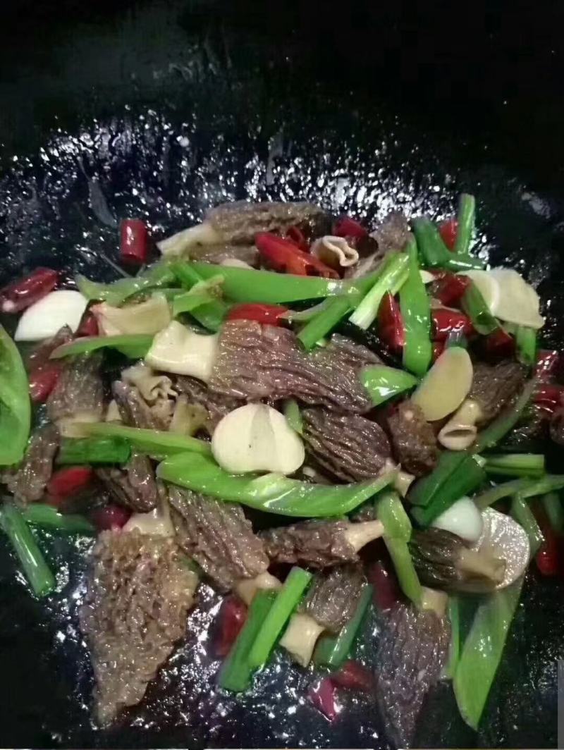 湖北恩施食用菌现货高山羊肚菌6斤包邮