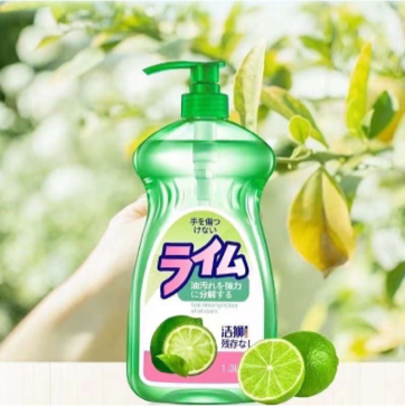 社区团购7元出广东提洁狮果蔬洗洁精1.3L一箱15盒