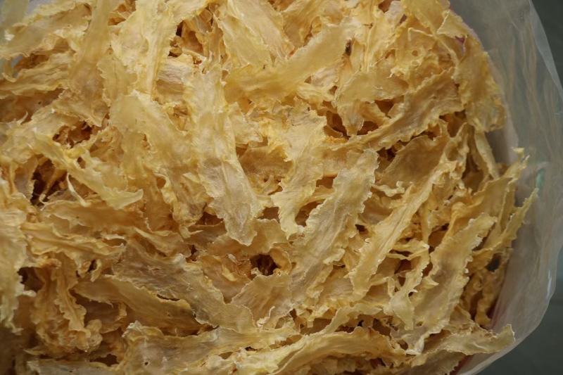 B厂110头挪威鳕鱼胶花胶足干颜色浅黄色纯淡干货没有加料