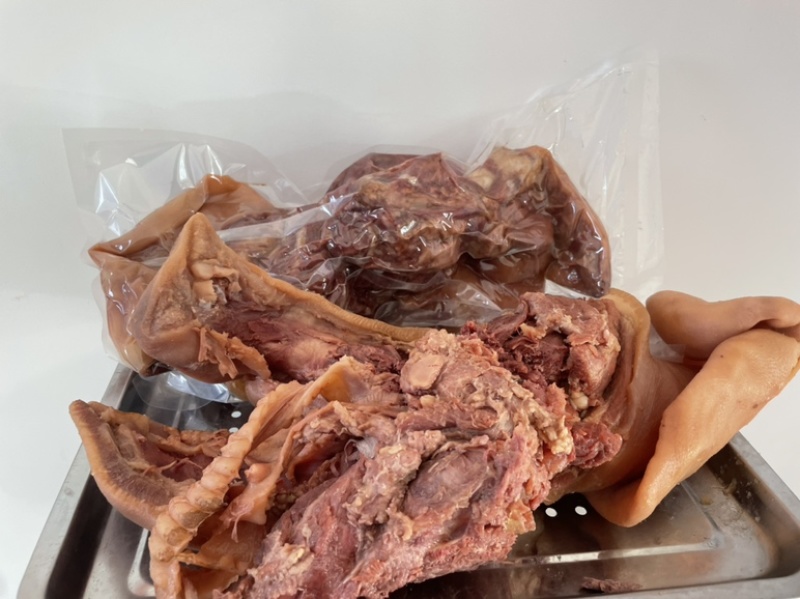 全熟带耳猪头肉一手货源基地直发诚信经营质量保障可视频看货