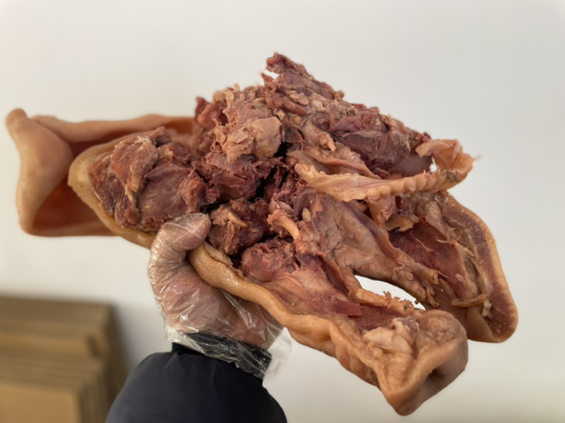 全熟带耳猪头肉一手货源基地直发诚信经营质量保障可视频看货