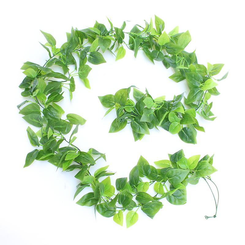 假花绿叶仿真藤条葡萄叶假树叶塑料藤蔓植物吊顶装饰花藤树藤