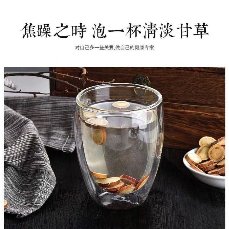 【嫌大勿拍】精选甘草头片甘肃红皮甘草大片可打粉