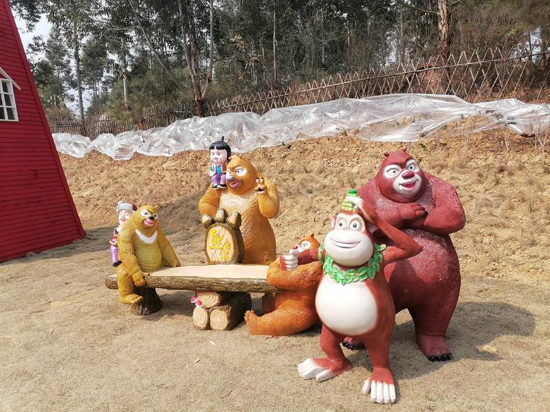 四川仿真雕塑厂制作绢花造型植物雕塑定制