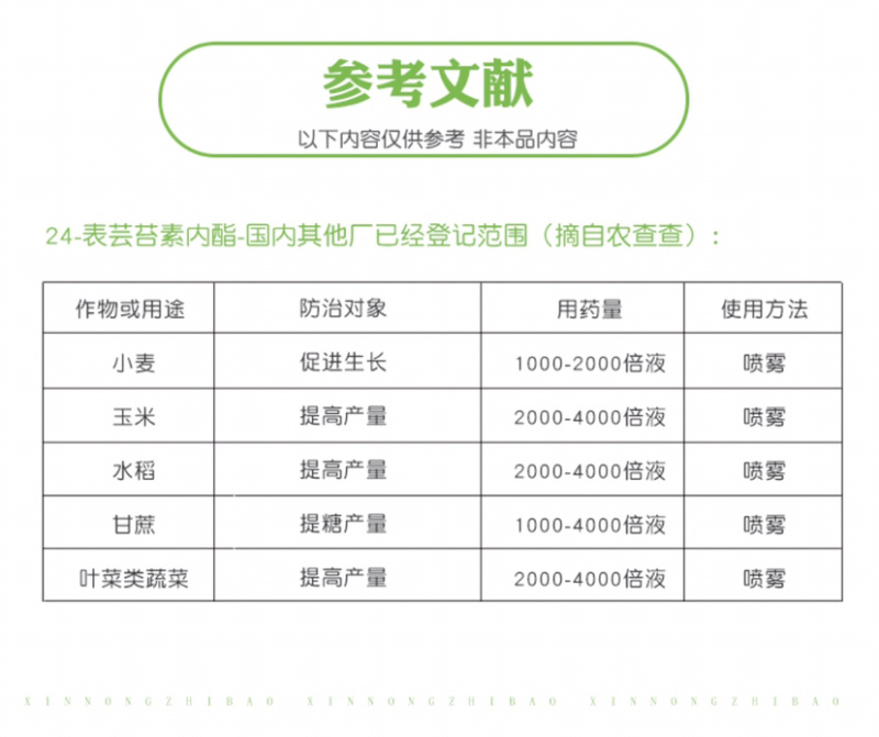 郑氏0.01%24表芸苔素内酯调节生长调节剂正品包邮