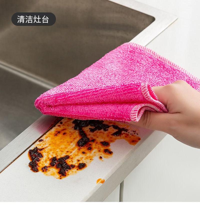 【去油款】抹布竹纤维洗碗布加厚不沾油不掉毛吸水厨房擦碗洗