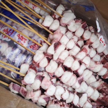 各种规格鱿鱼串大鱿鱼凤舞串龙珠串铁板鱿鱼烧烤小吃鱿鱼