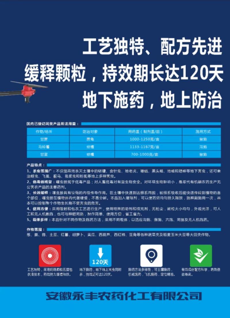 2%噻虫·氟氯氰颗粒剂地下害虫杀虫剂跳甲蝼蛄蛴螬金针虫农