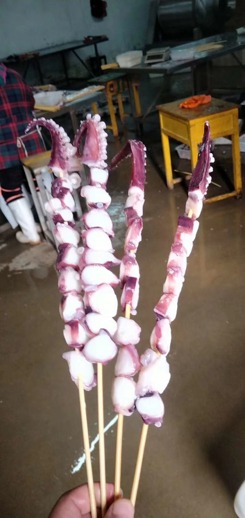 各种规格鱿鱼串大鱿鱼凤舞串龙珠串铁板鱿鱼烧烤小吃鱿鱼