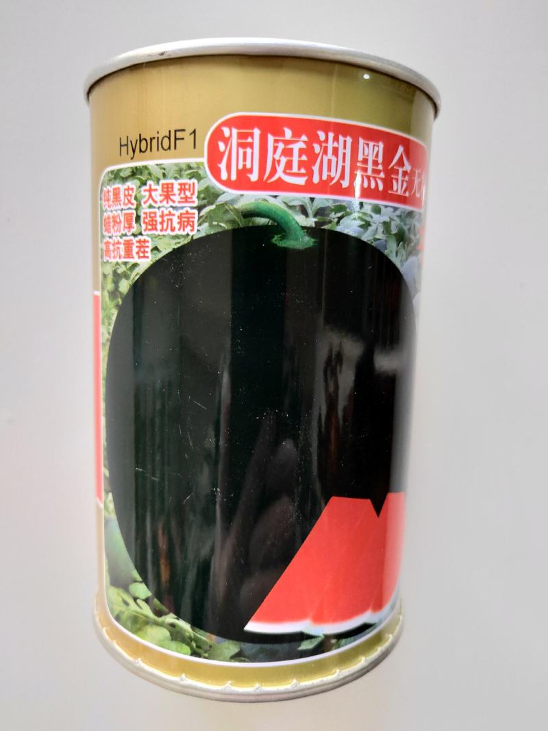 越南黑晶无籽西瓜种子进口高产黑皮超甜红瓤大西瓜黑金西瓜种