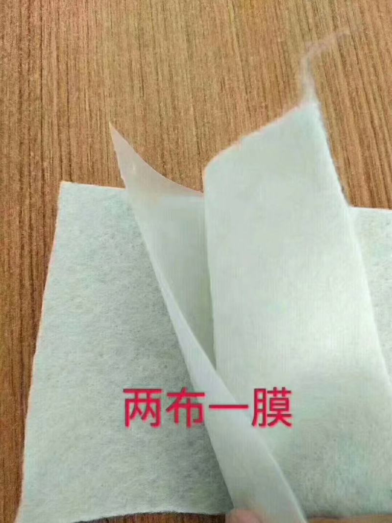 两布一膜防渗膜复合土工膜规格5米复合膜价格