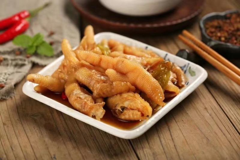 农家醋泡凤爪追剧休闲零食380克/罐批发，一件代发
