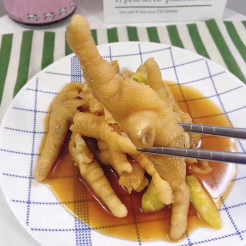 农家醋泡凤爪追剧休闲零食380克/罐批发，一件代发