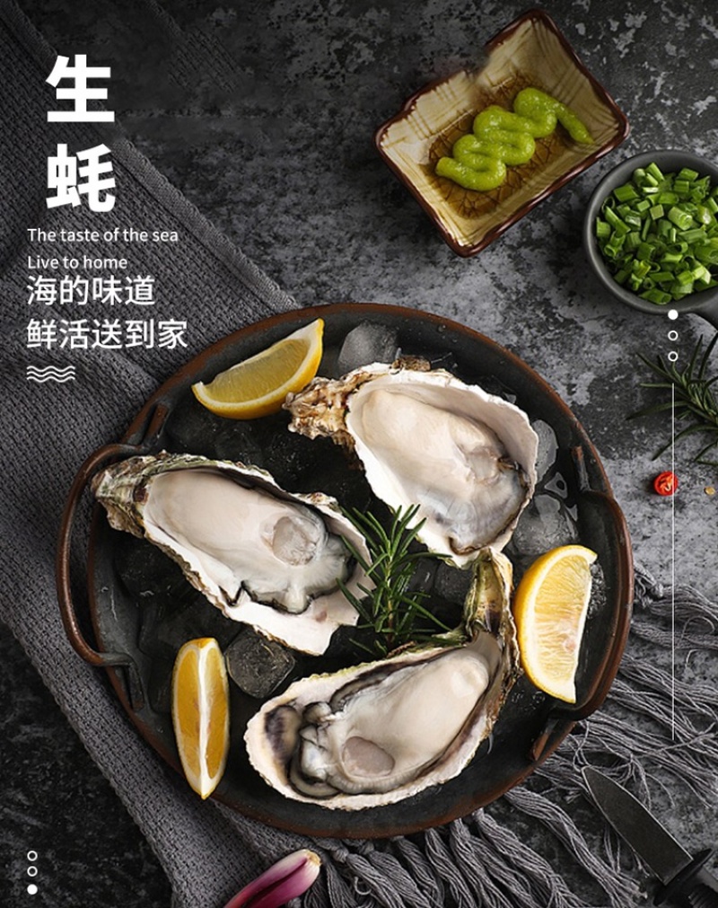 净化蚝鲜活生蚝全壳烧烤新鲜牡蛎半壳生蚝潮汕深海蚝