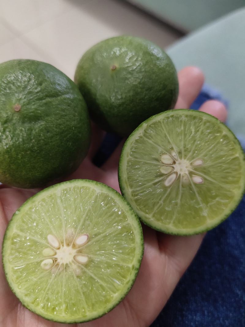 泰国餐用小青云南小青柠檬皮薄汁多单个30-60克新鲜时令