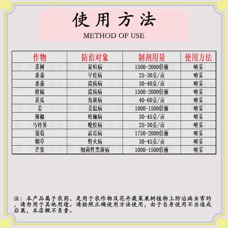 美国杜邦46%氢氧化铜溃疡病炭疽病角斑病早疫病杀菌剂