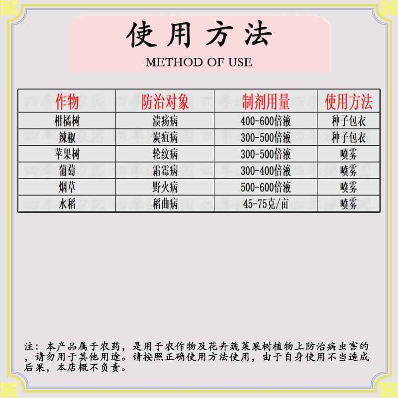 美国80%波尔多液柑橘溃疡病葡萄霜霉病辣椒炭疽病杀菌剂