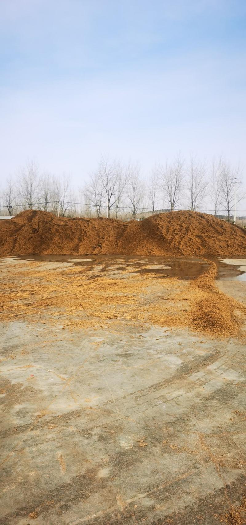 发酵牛粪稻壳，改良土壤，松土，保水有有机肥原料。