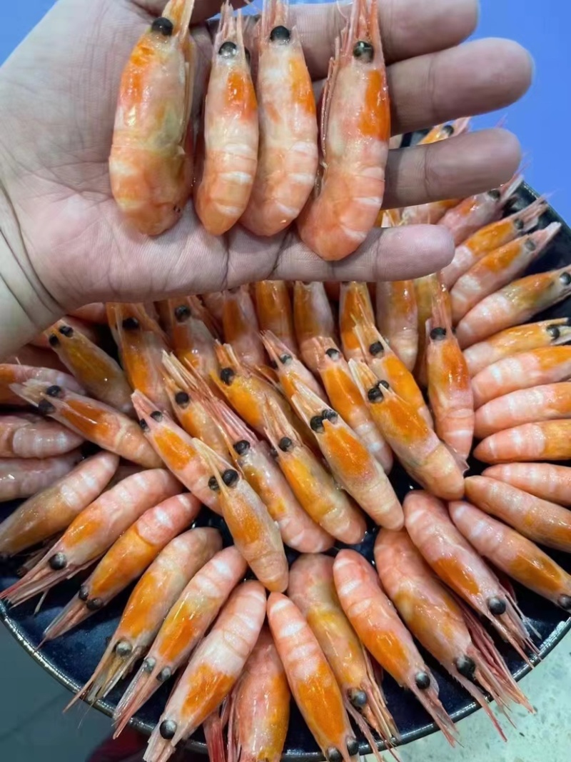 北极甜虾，80/100规格，头籽，品质好，解冻即食，一盒