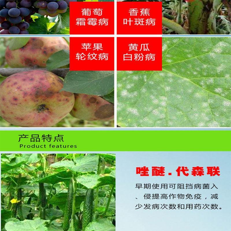 唑醚代森联富美实领润蔬菜黄瓜霜霉病果树炭疽病农药杀菌剂