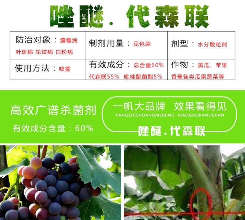 唑醚代森联富美实领润蔬菜黄瓜霜霉病果树炭疽病农药杀菌剂