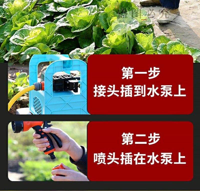 充电水泵便携式家用户外浇菜充电式抽水泵12v小型抽水机打