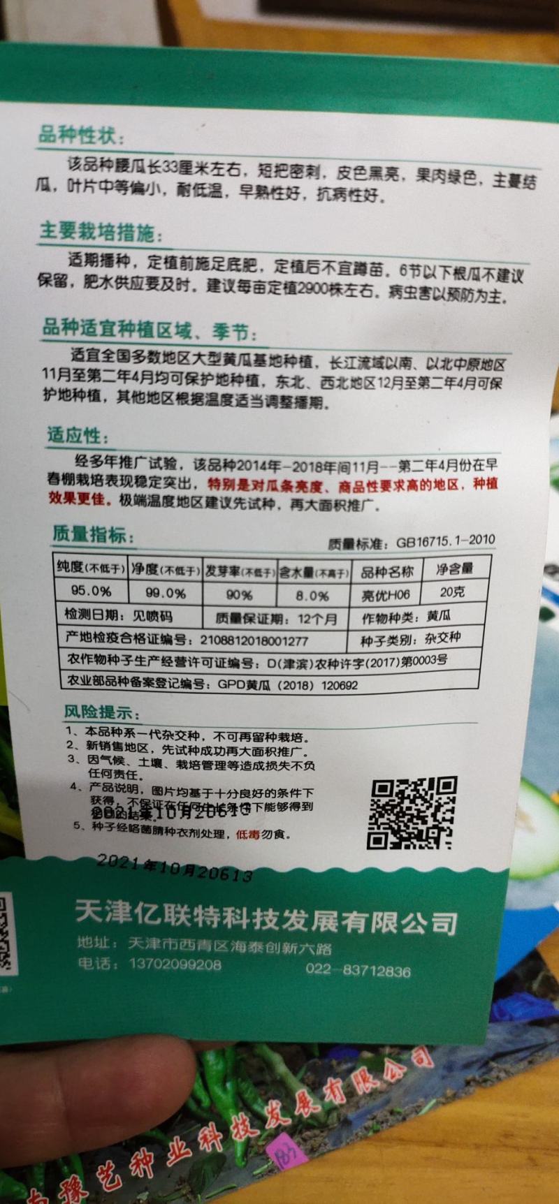 黄瓜种子H06种腰瓜长33厘米左右短把密刺皮色黑亮