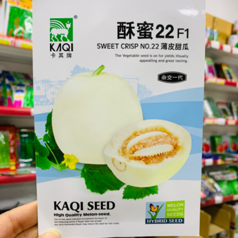 酥蜜22号甜瓜种子种子肉厚腔小糖度高达18度薄皮甜瓜