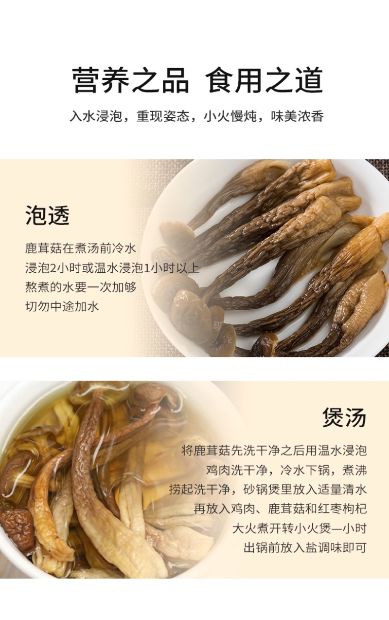 杜鹃福建鹿茸菇1500g松脆鲜嫩美味新货本色菌鹿茸菌