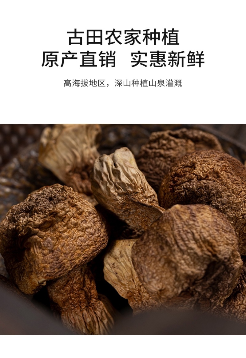 杜鹃云南姬松茸干货2500g新货本色精选优质嫩巴西菇