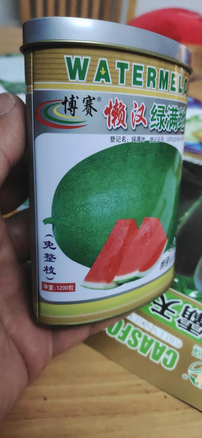 西瓜种子懒汉绿满地不整枝，不打杈，大红瓤，耐重茬，