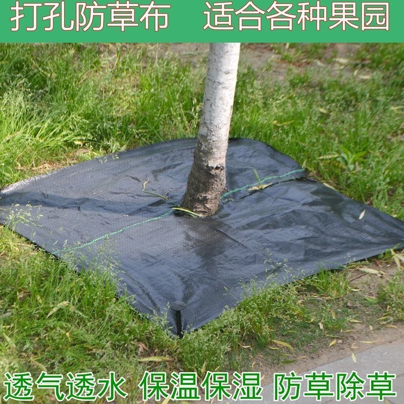 厂家直销切片打孔防草布除草布园艺地布1米1.2米1.5米