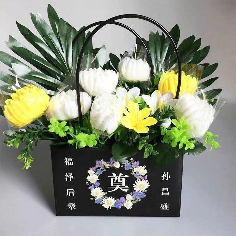 清明节冬至白菊黄菊花束扫墓祭祀上坟装饰鲜花基地直发追悼会