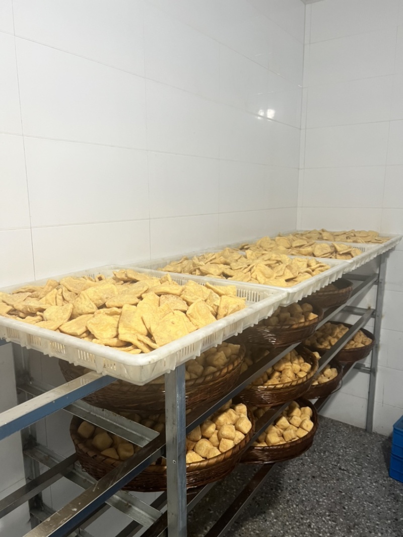 卤水点浆大豆油泡空心扁油豆腐沙县小吃专用